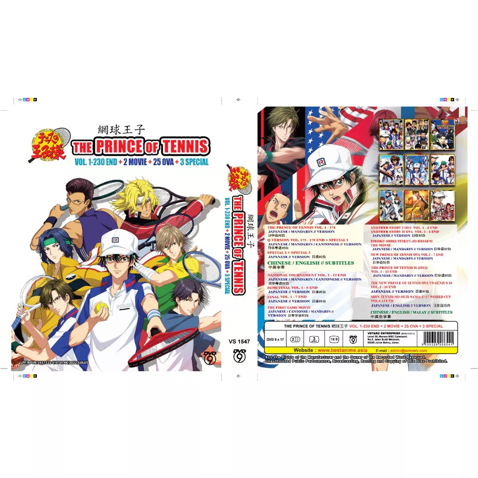 Anime The Prince of Tennis Complete Vol.1-230 + 2 Movies+25 OVA+3 Special DVD - Image 3 of 3
