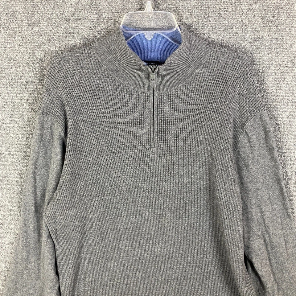 Мужской свитер Zachary Prell 1/4 на молнии XXL 2XL пуловер серый хлопковая смесь для взрослых - Изображение 2 из 4