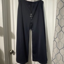 Barbara Bologna Wide Leg 3 Pocket Lounge Pants Drawstring Waist Womens Medium