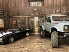 Full RC 1/10 Scale Garage Wall Decal Sticker Diorama - Buckaroo Brake Barn