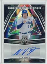 2022 Panini Elite Extra Edition #HG-NV Nick Vogt Hidden Gems Auto