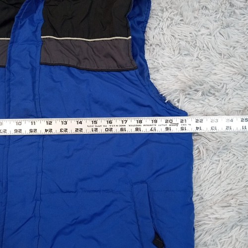 Lion Force Vest Boys L Blue Gorpcore Zip Up Pockets Removable Hood Zip Up - Picture 3 of 14