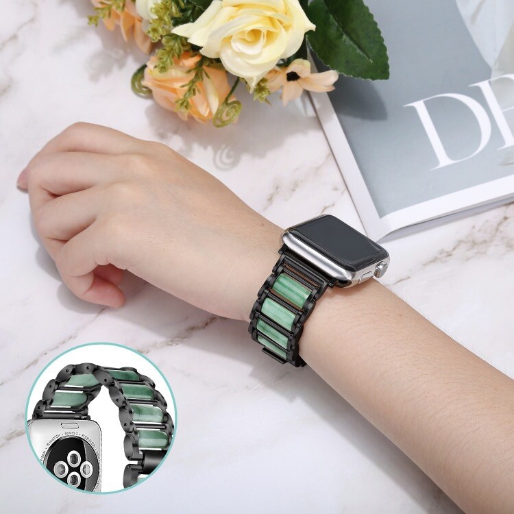 Bracelet émeraude pour Apple Watch 40mm, sublimez votre montre avec ce maillage en acier premium