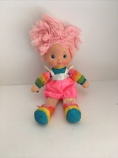 Vintage 1983 Mattel Hallmark Rainbow Brite Baby Brite Plush Pink Hair Doll