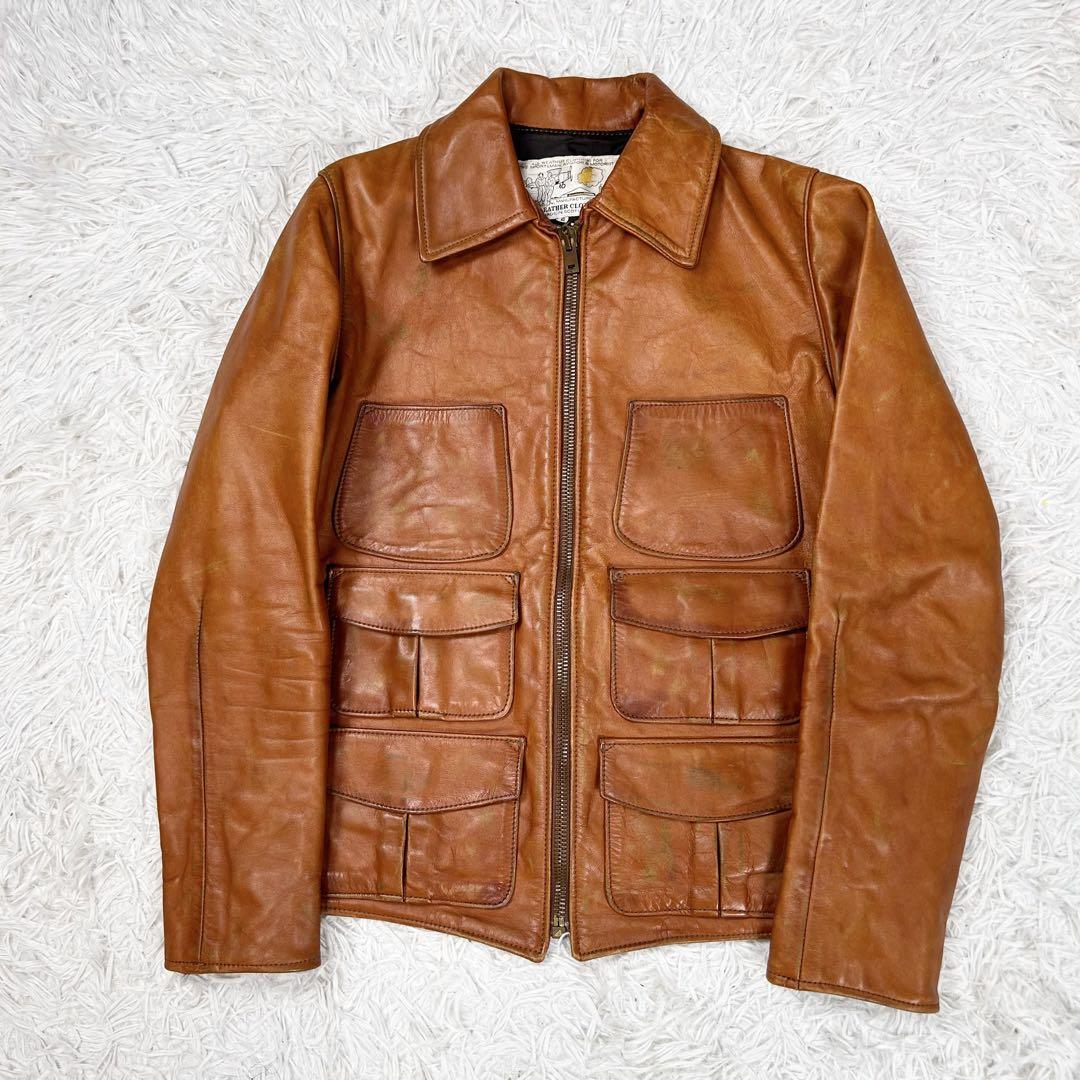 AERO LEATHER hippie Jacket vintage Riders outer casual Multi 