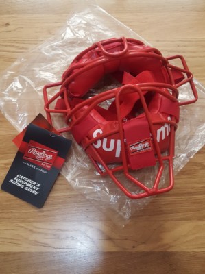⚾️ NEW ⚾️Supreme/Rawlings Catcher's Baseball Mask Red SS18