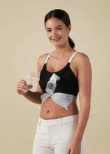 NWT! BRAVADO! DESIGNS Sz L Clip & Pump Hands-Free Bra Accessory Black