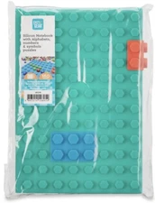 Silicone Rubber Notebook Journal Includes 72 Assorted Letters Numbers & Symbols