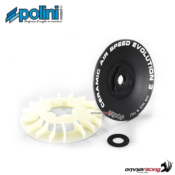パーツ Polini Half Pulley Air Speed Evo Polini evo 3 fixed half-pulley in ceramic aluminum F12 50 Digit