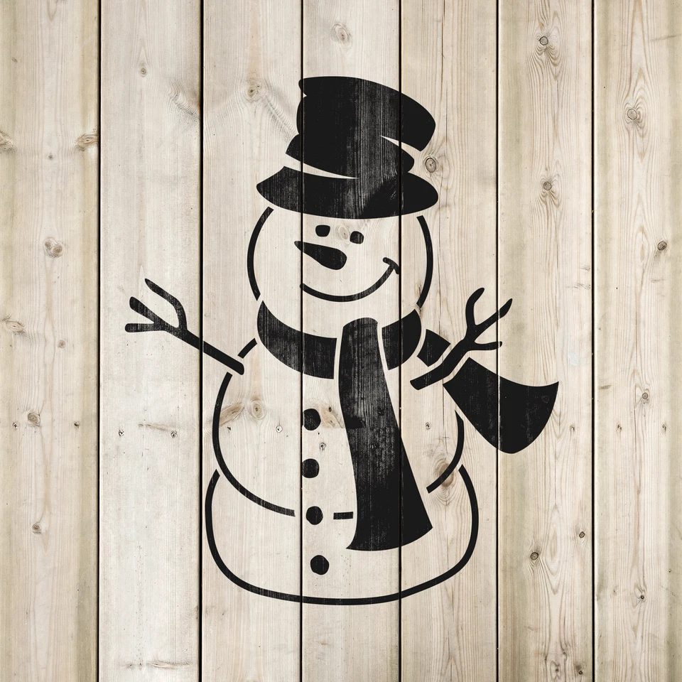 Snowman Stencil - Durable & Reusable Mylar Stencils - Image 4 of 4