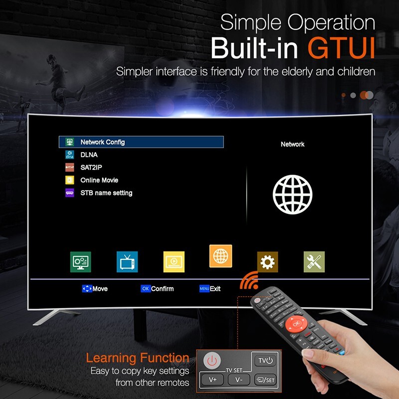 Gtmedia v8x hd completo 1080p DVB-S/s2/s2x receor de satélite powervu