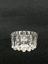 Round Cut Crystal Glass Open SALT CELLAR