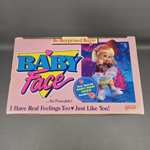 Baby Face So Surprised Suzie 1990 bambola vintage Galoob 13” leggi descrizione - Foto 12 di 18