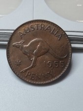 Australian 1955Y.  PERTH MINT PENNY CH UNC 