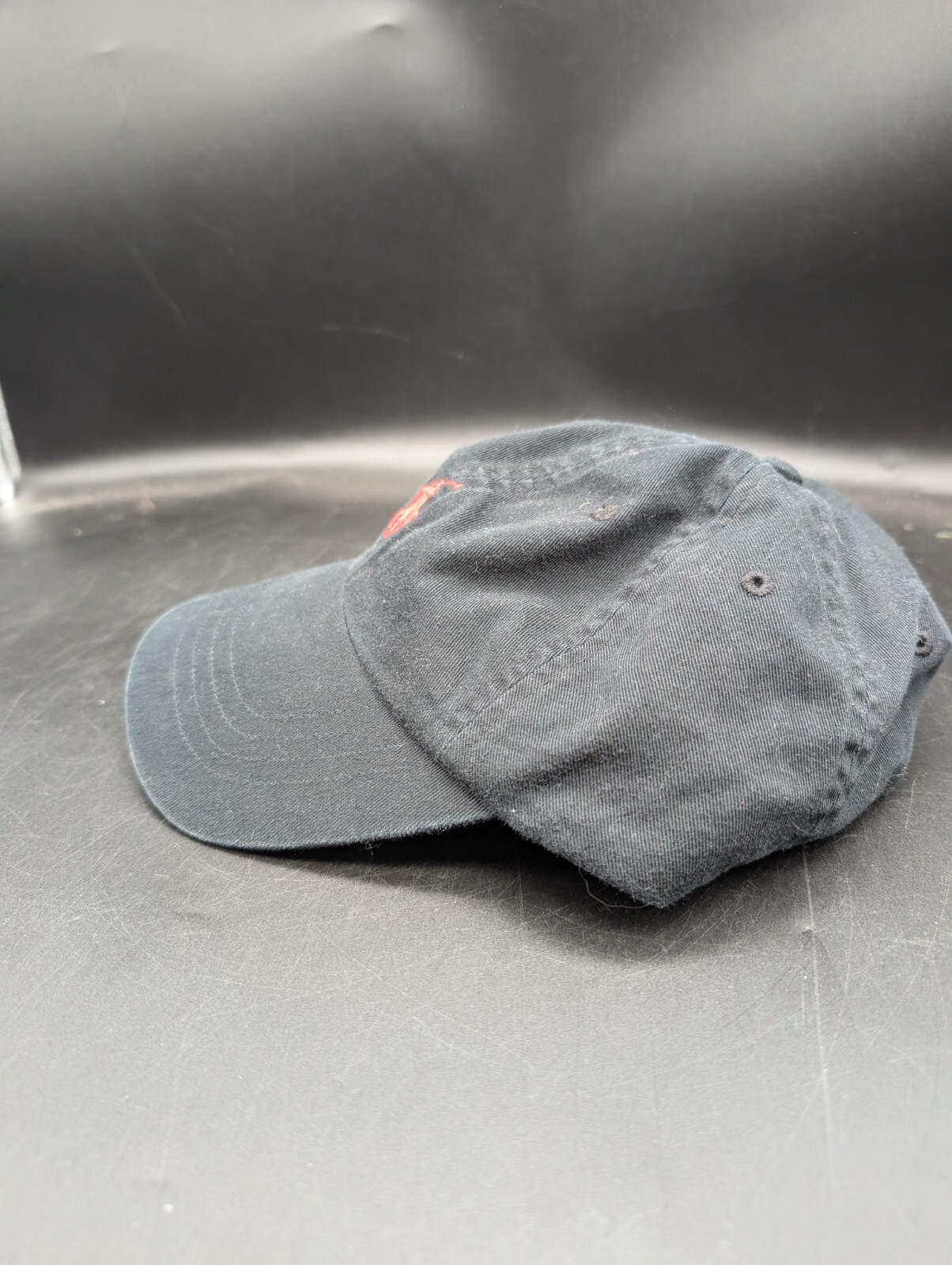 Cappello Polo Ralph Lauren Pony Logo Ricamato Cotone Berretto Nero Taglia Unica Uomo Papà