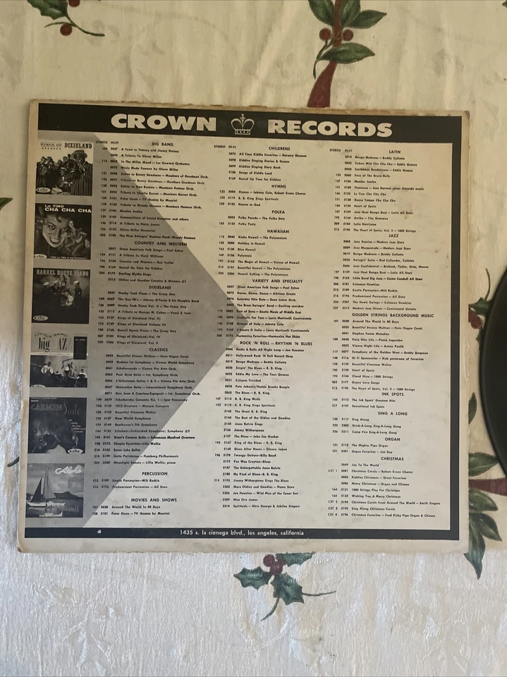 Ritchie Valens & Jerry Kole 1963 Vinyl Crown Records 1st Press Mono - Image 4 of 4