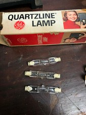 NOS - Lot of 3 General Electric Quartzline Lamp 20 V 200 Watts PH/200T3/SCR