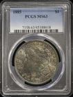 1885-P $1 Morgan Silver Dollar PCGS MS 63 | Toning Uncirculated UNC