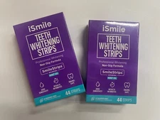 iSmile Teeth Whitening Strips -  Mint Oil -  2 Boxes (88 Strips)