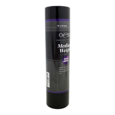 OESD Medium Weight Tearaway Stabilizer - 10'' x 10yd - Black