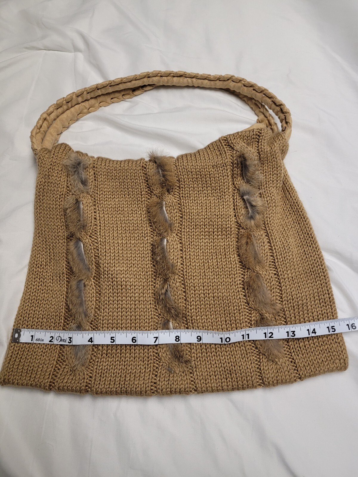 Spanner Wool Knit Hand Bag - image 8