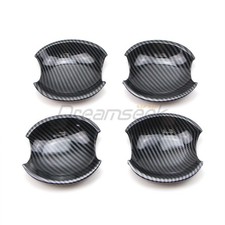 4x Side Door Handle Bowl Cover For Mazda6 2003-2008 Carbon Fiber Style Trim Cup 4x Side Door Handle Bowl Cover For Mazda6 2003-2008 Carbon Fiber Style Trim Cup