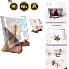 Solid Wood Tablet Computer Stands Compatible for Echo Show 15,Echo Show 21,Su...
