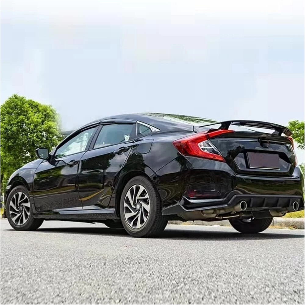 Gloss Black Rear Trunk Spoiler Lip Roof Tail Wing For Maserati Quattroporte