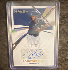 Panini 2021 Immaculate Signatures Bobby Bradley Guardians Auto IS-BB Gold /25