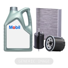 Service Kit MOBIL Engine Oil V 5W-30 20L MANN Oil Air Fuel Filter For VW Passat
