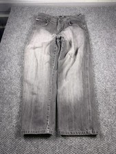 Southpole Jeans Mens 38 Gray Relaxed Fit Wide Leg Denim Streetwear Pants