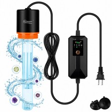 hygger Aquarium UV-C Clean Light Submersible Waterproof Water Clean Lamp