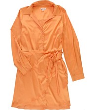 GUESS Womens Eco Alya Mini Dress, orange, L