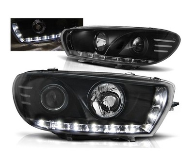 Headlights for VW SCIROCCO 2008 2009 2010 2011 2012 2013 2014 Daylight Black LHD