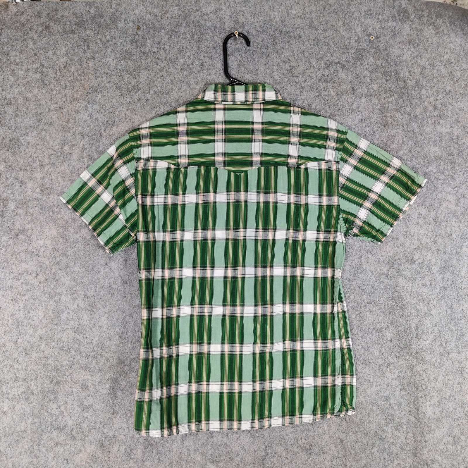 The Flat Head Shirt Size Small Green Snap Plaid Western Heritage Japan Made image 2