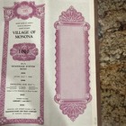 1949  Village  Of Monona WI $1000 Bond Certificate SPECIMEN Redeemed 1989 — photo 10