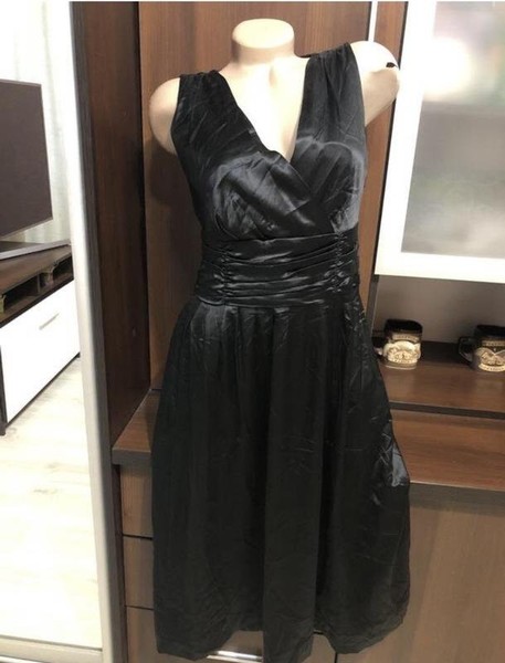 Women Boden Dress Black Silk Other
