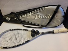 Dunlop Blackmax Titanium Squash Racquet 500 cm2 w/Case  3 Balls