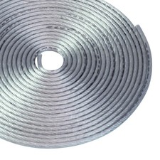 25 FT 10 AWG GA Full Gauge Battery Power Cable Ground Wire Clear Silver OFC C...