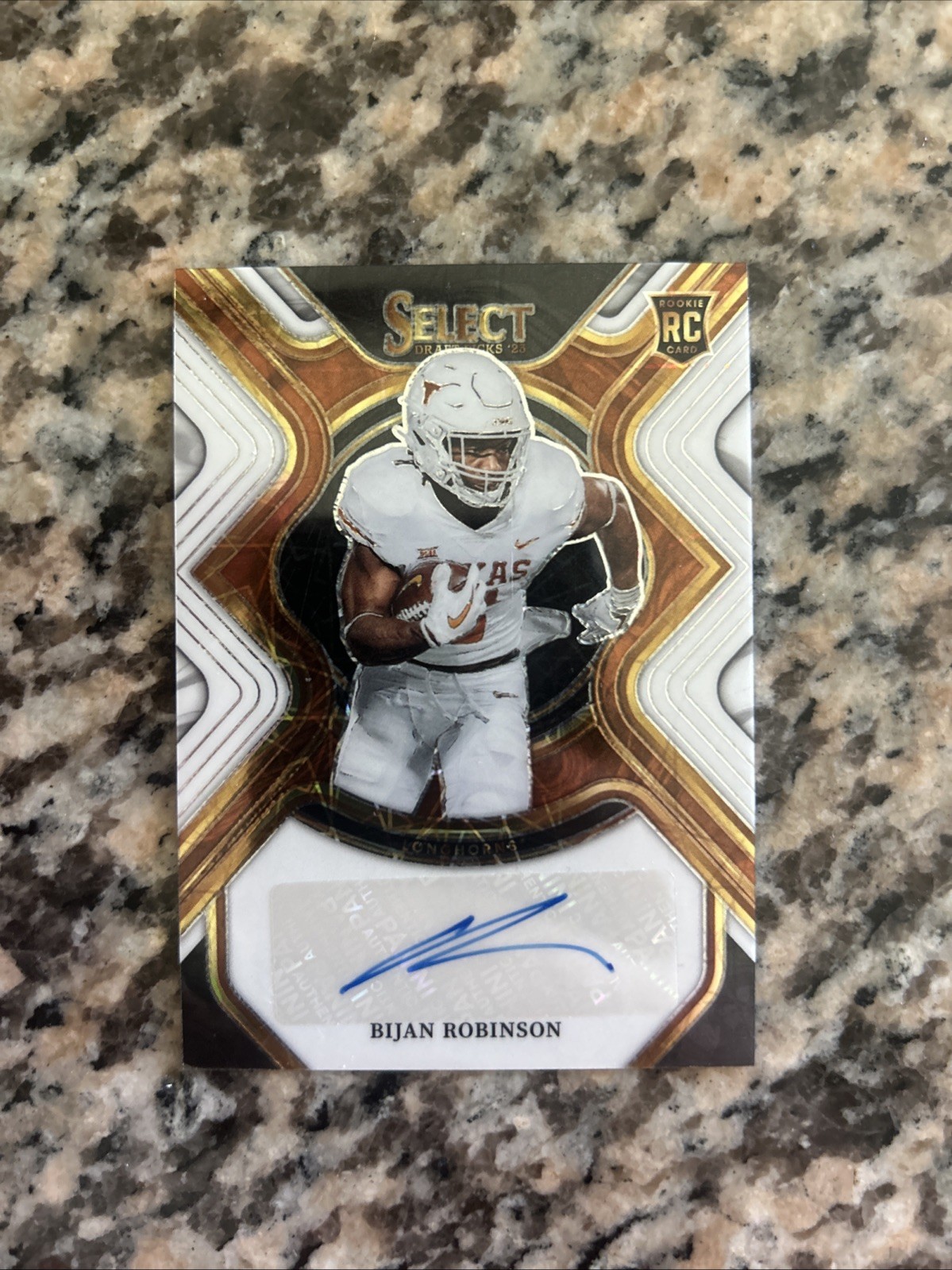 2023 Panini Select Draft Picks Bijan Robinson Rookie Signatures Auto 06/25 Texas