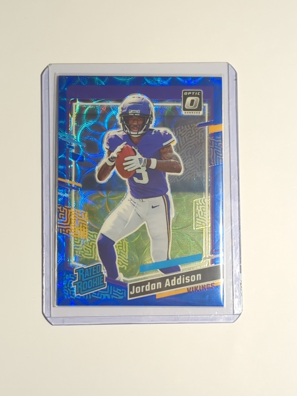 2023 Panini Donruss -Jordan Addison #368 Optic Preview Blue Scope Prizm (RC)