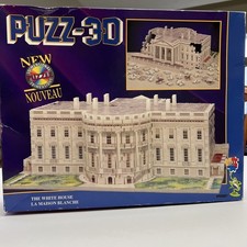 Biały Dom - Puzzle 3D - Wrebbit - 443 sztuki - Używany kompletny