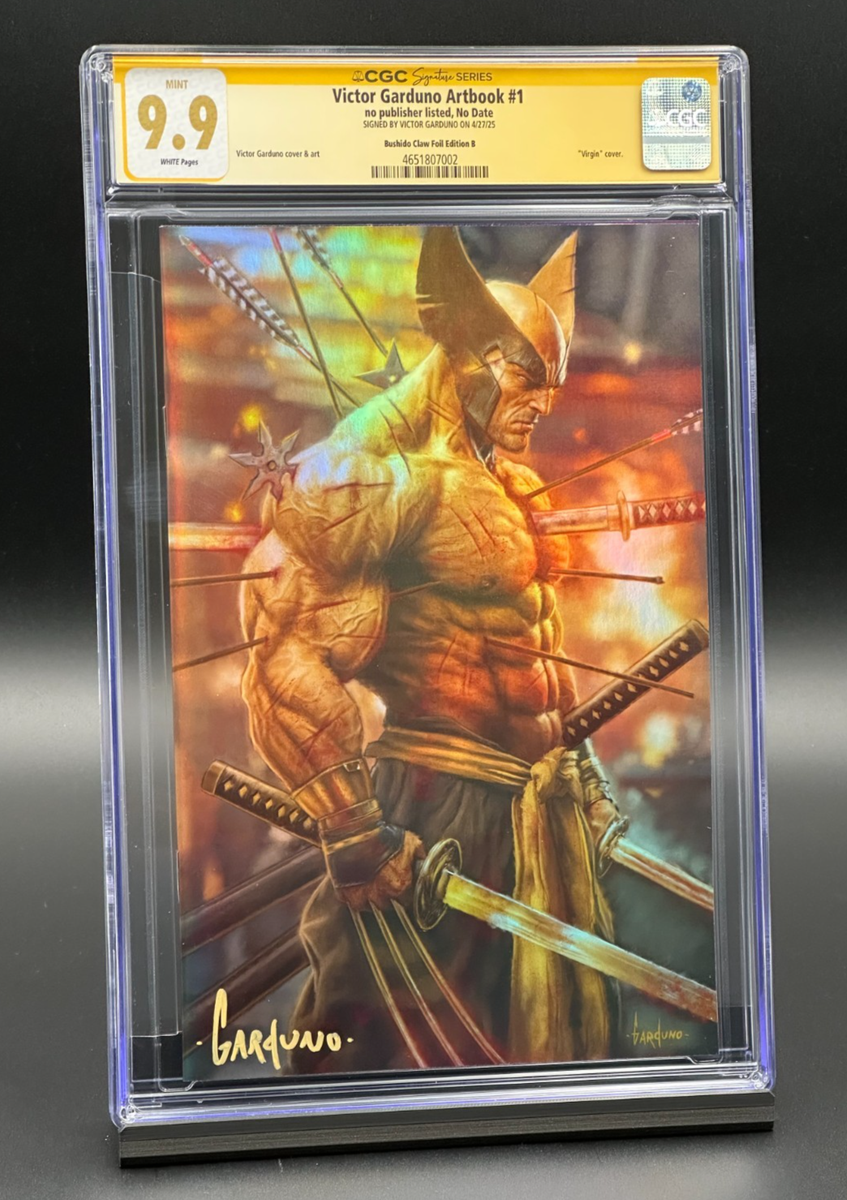 Victor Garduno Artbook #1 CGC 9.9 SS - Wolverine Bushido Claw B