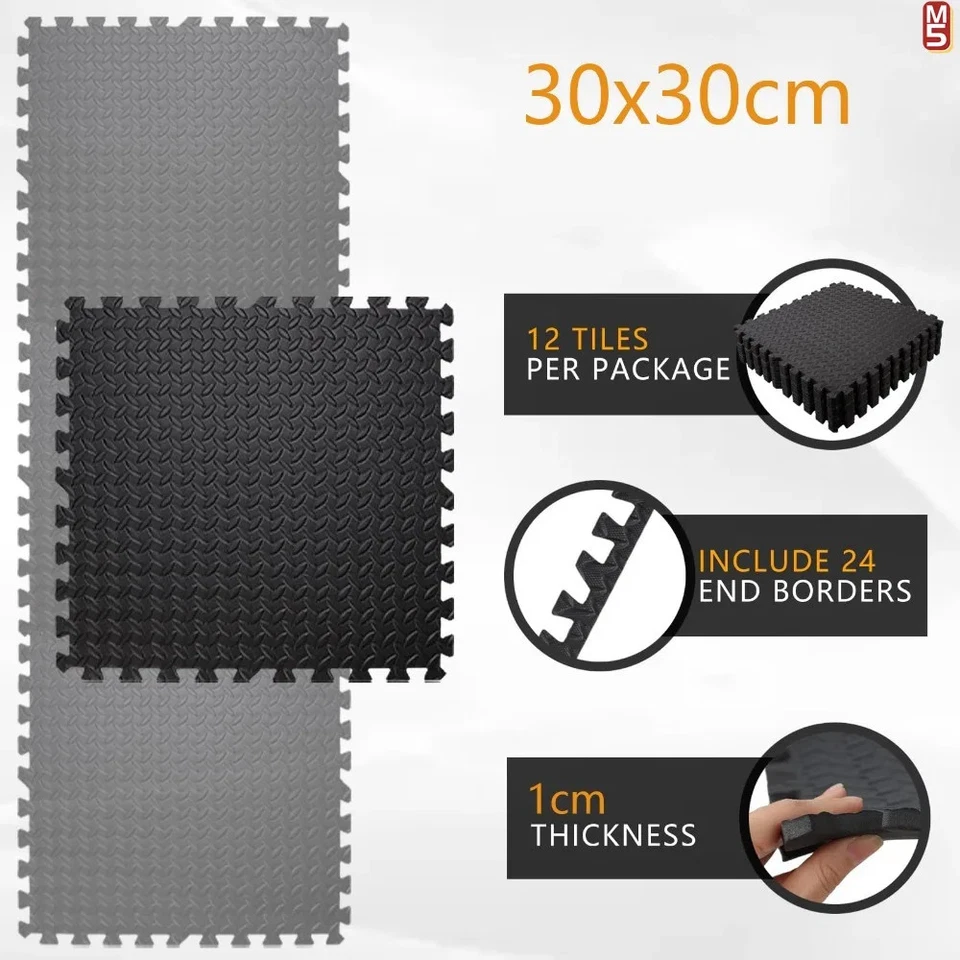 Massage Cushion EVA Foam Puzzle Exercise Mat for Home Gym, Gym Floor Mats - Image 4 of 4