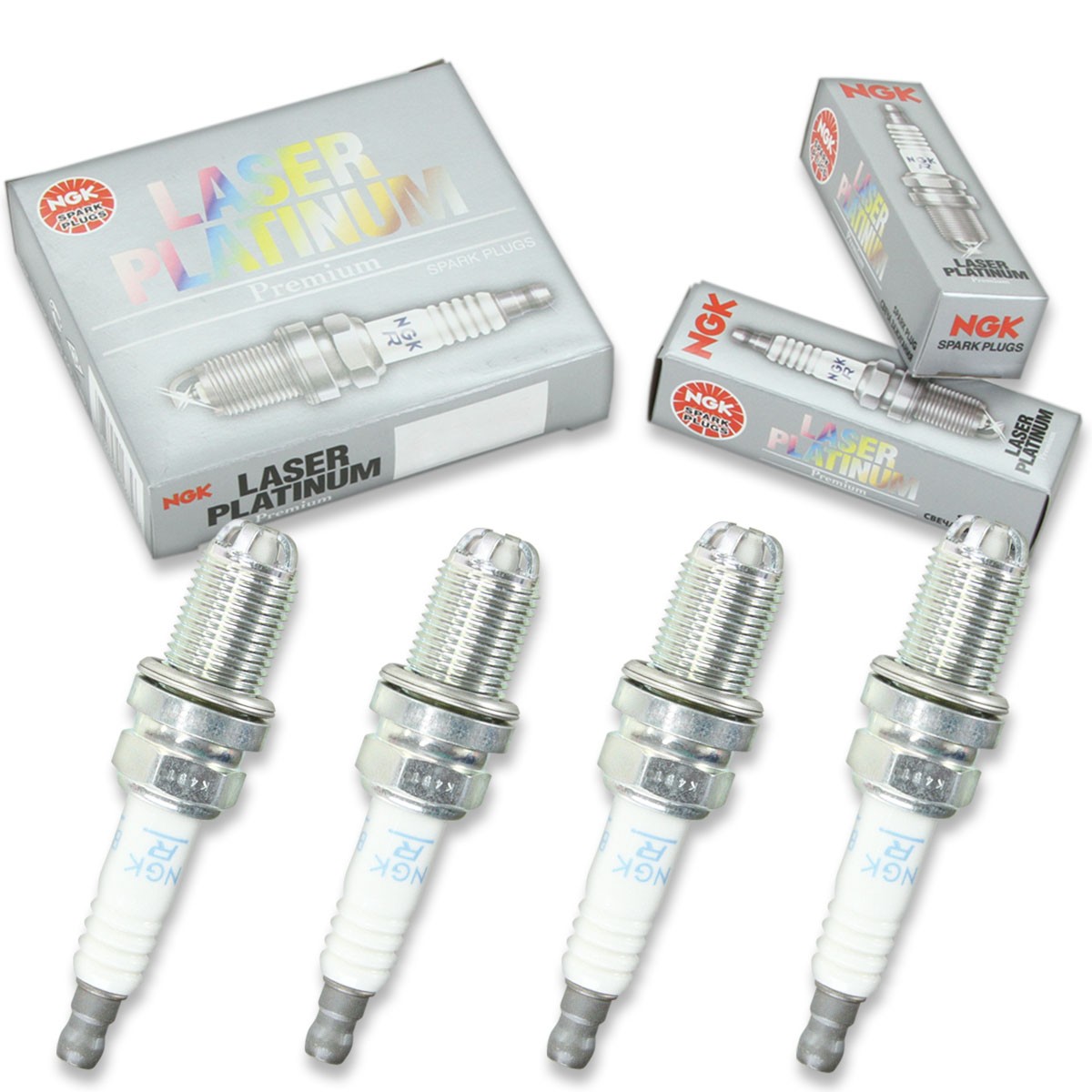 4 pcs NGK Laser Platinum Spark Plugs for 2002-2008 Mini Cooper 1.6L  1.6L L4 kk