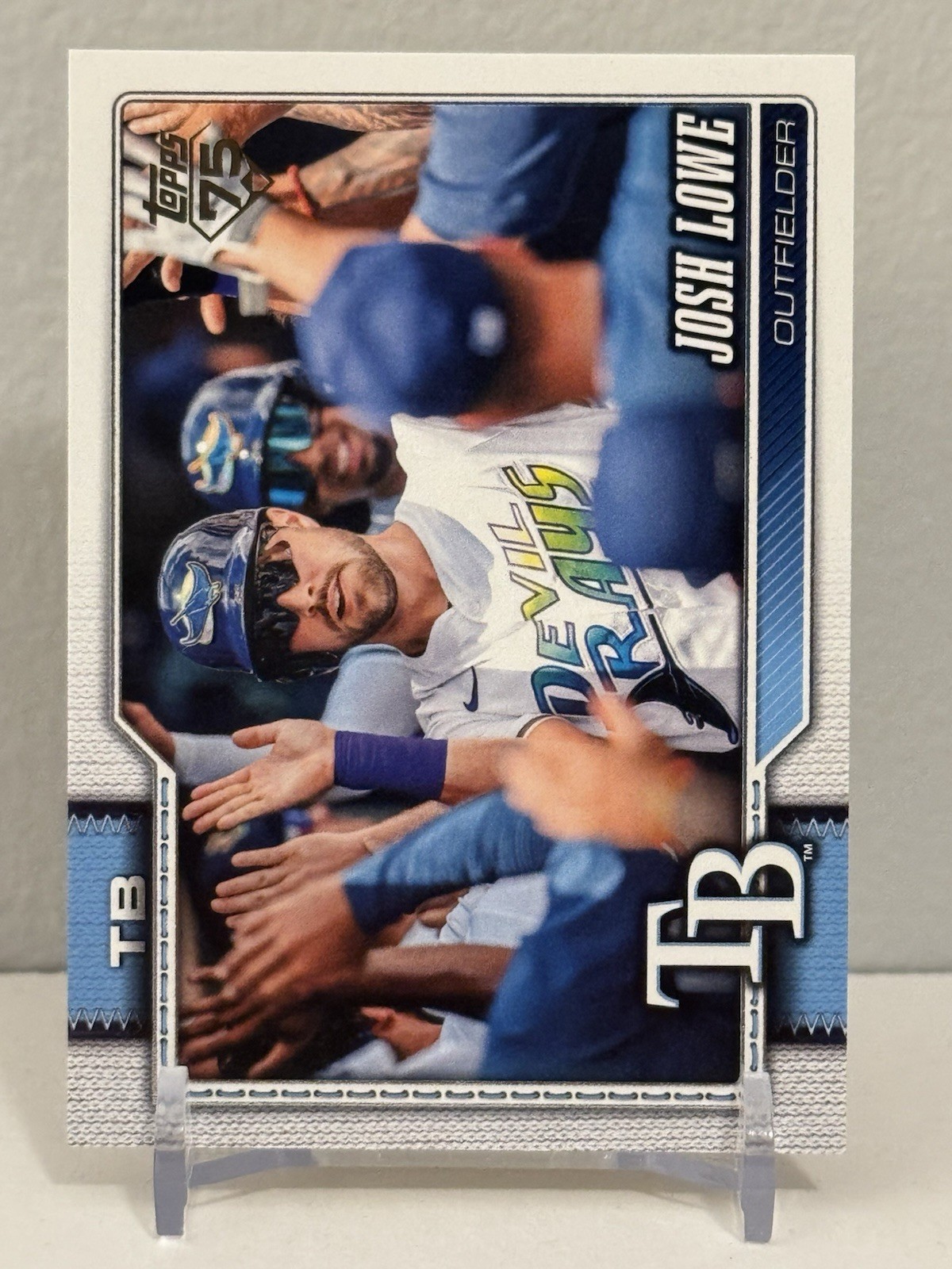 2026 Topps Series 1 Baseball Josh Lowe Golden Mirror SSP #183 Tampa Bay Rays