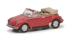 SCHUCO,VOLKSWAGEN Beetle convertible red, 1/87, SCH26705