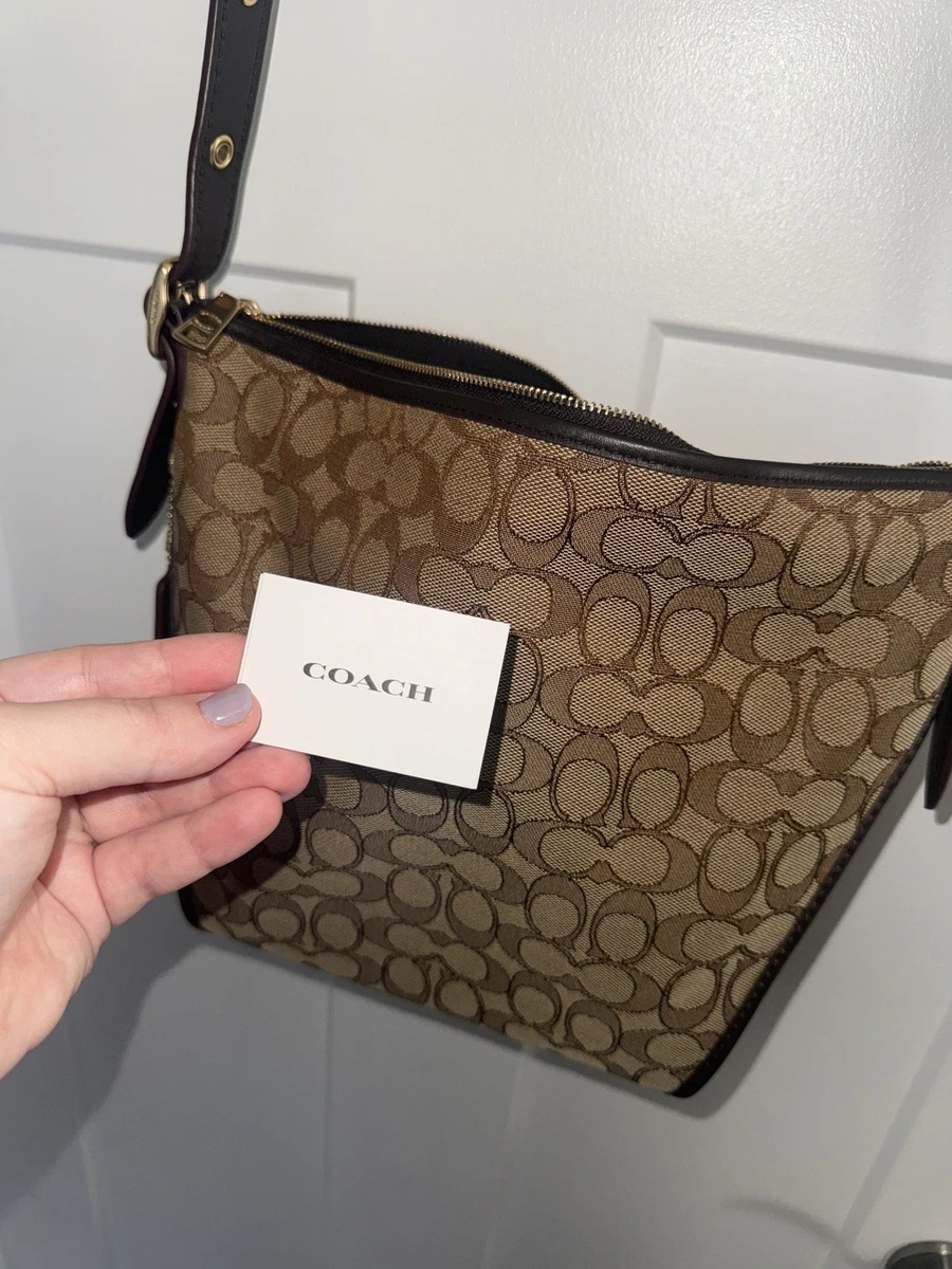 Coach Crossbody Purse Khaki for sale | eBay