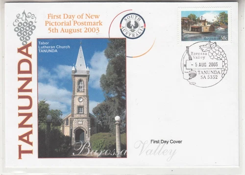 Australian Stamps.Cover.Tanunda.SA.1st Day of New Pictorial Postmark.2003