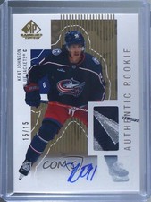 2022 Upper Deck SP Game Used Retro Renovations 15/15 Kent Johnson Patch Auto 0zf
